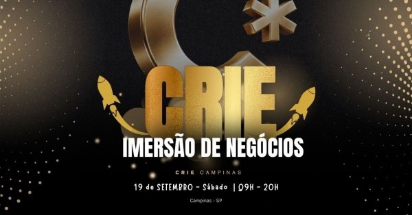Imagem do evento CRIE IMERSÃO - Mentoria empresarial