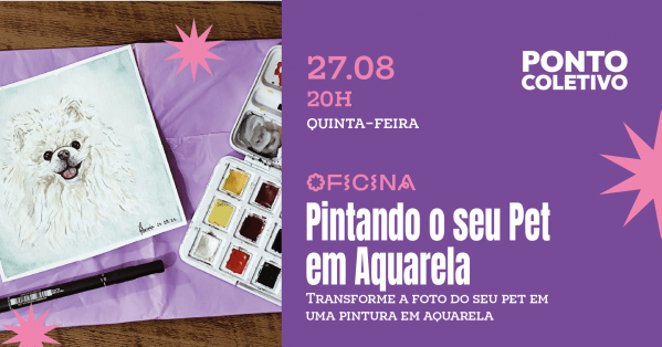 Imagem do evento Oficina de Aquarela - Pintando seu Pet