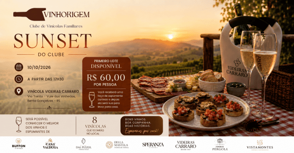 Imagem do evento Sunset do Clube Vinhorigem
