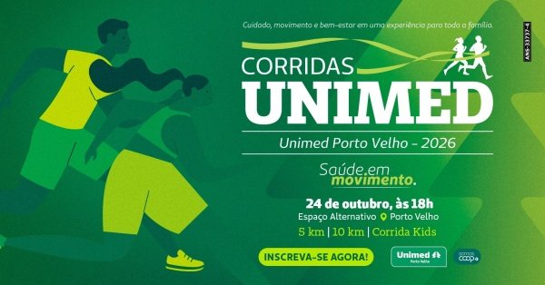 Imagem do evento CORRIDAS UNIMED - Unimed Porto Velho - 2026