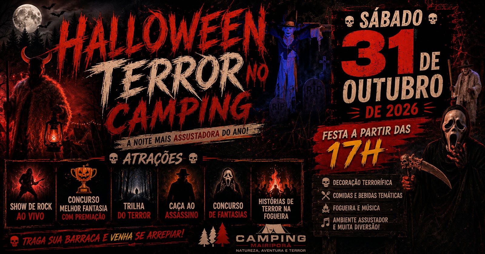 Hallowen Terror no Camping - Mairiporã, SP