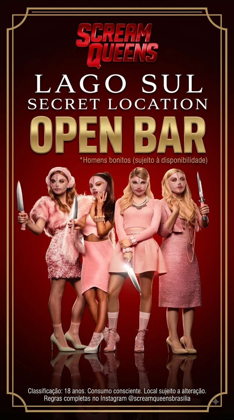 Imagem da fonte — Scream Queens Halloween: Secret Location (Lago Sul)