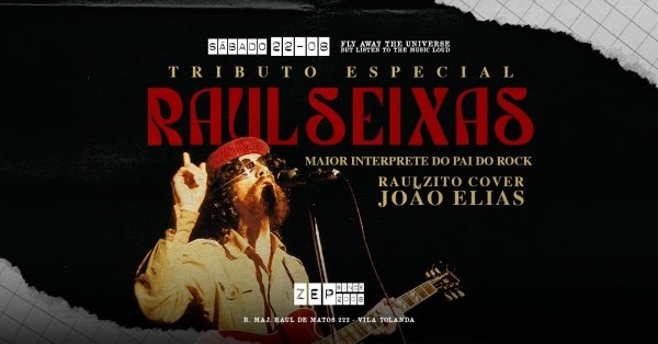 Imagem do evento Raul Seixas Cover com Raulzito João Elias