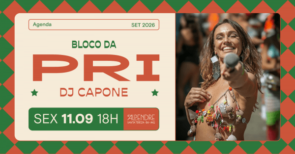 Imagem do evento Bloco da Pri!