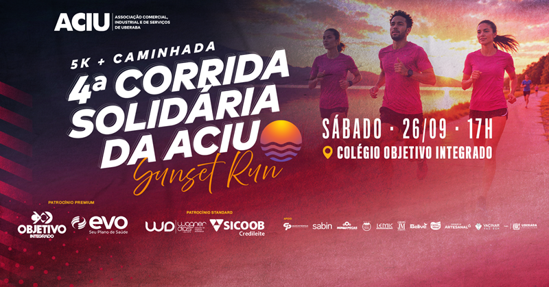 4ª Corrida Solidária da Aciu e Caminhada - 2026