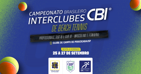 Imagem do evento Campeonato Brasileiro Interclubes de Beach Tennis 2026  Clube de Campo de Piracicaba