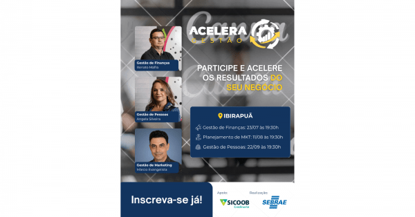 Imagem do evento Acelera Gestão - Ibirapuã