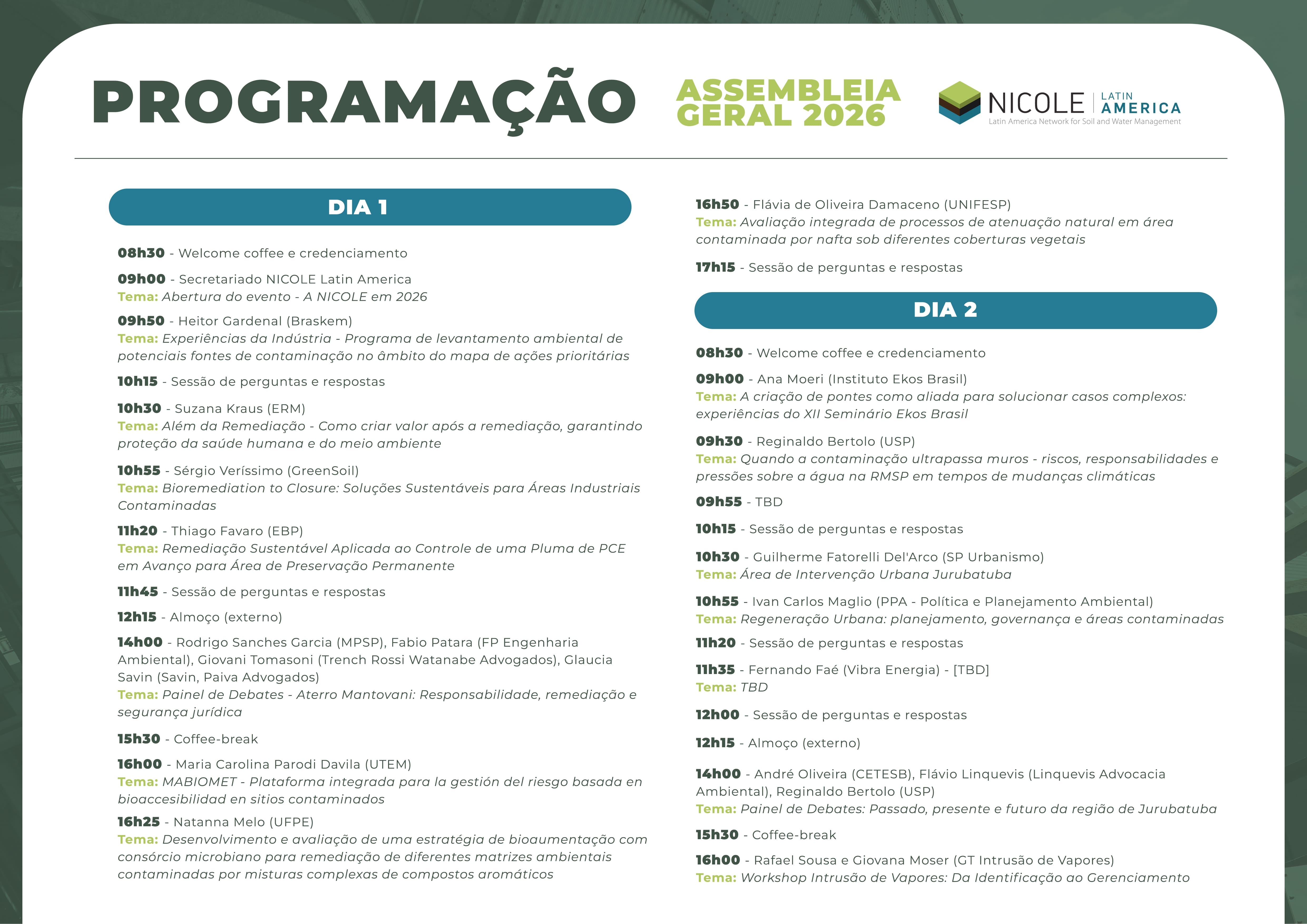 Imagem 1 da descrição do evento