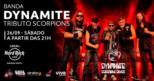 Imagem do evento Dynamite: Tributo Scorpions no Hard Rock Cafe Ribeirão Preto