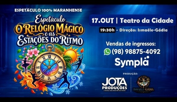 Imagem do evento O RELÓGIO MÁGICO E ÀS ESTAÇÕES DO RITMO