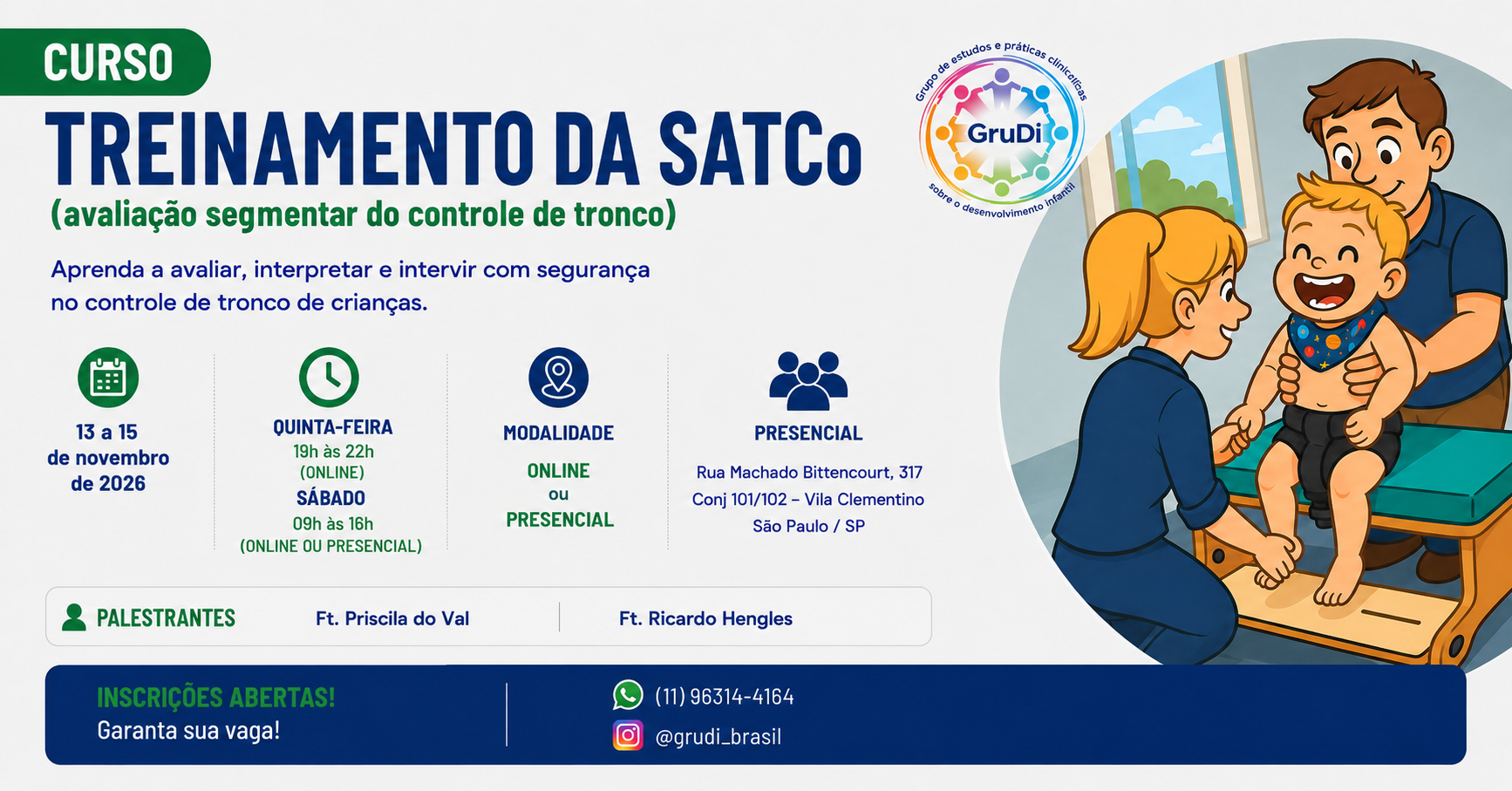 Treinamento da SATCo (avaliação segmentar do controle de tronco)
