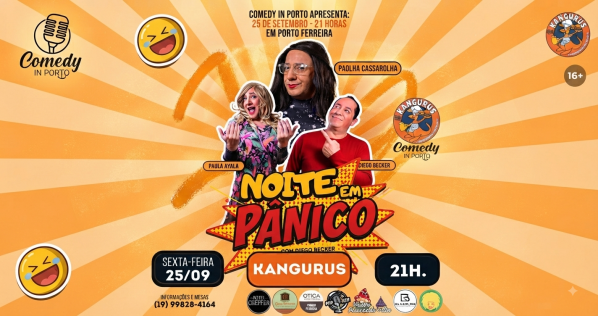 Imagem do evento NOITE EM PÂNICO com DIEGO BECKER no Kangurus