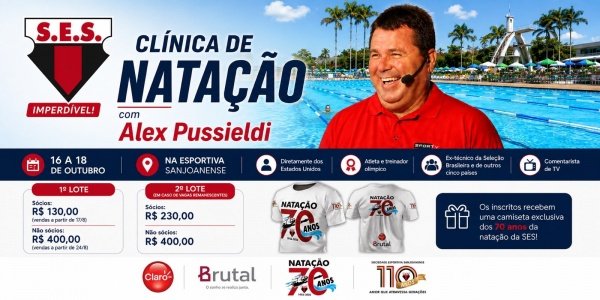 Imagem do evento Workshop 70 anos da Natação com Alex Pussieldi
