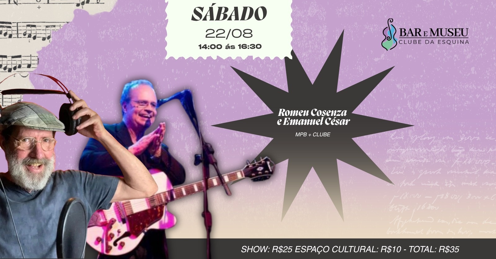 SHOW ROMEU CONSENZA E EMANUEL CÉSAR - CLUBE DA ESQUINA