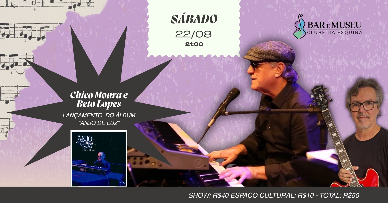 SHOW CHICO MOURA E BETO LOPES - LANÇAMENTO ANJO DE LUZ