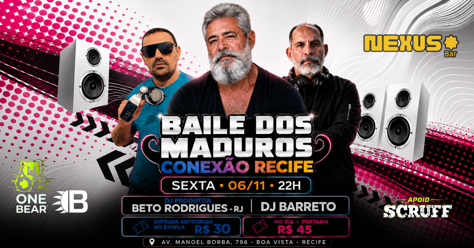SEXTA | 06/11 O BAILE DOS MADUROS ESTÁ CHEGANDO EM RECIFE!