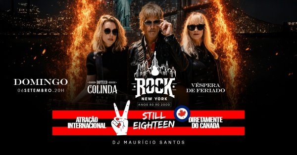 ROCK NEW YORK | SHOW INTERNACIONAL | BANDA STILL EIGHTEEN | DJ MAURÍCIO SANTOS| BOTECO COLINDA BARRA