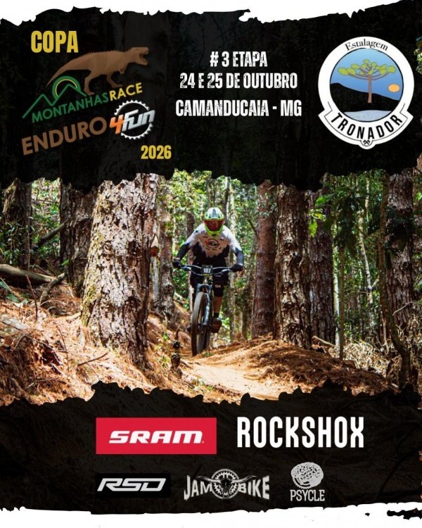 Imagem do evento Montanhas Race Enduro 4Fun 2026 - #3 Tronador-Camanducaia-MG
