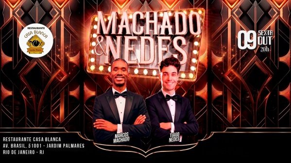 Imagem do evento MARCOS MACHADO E TIAGO NEDES - SHOW DE COMÉDIA!