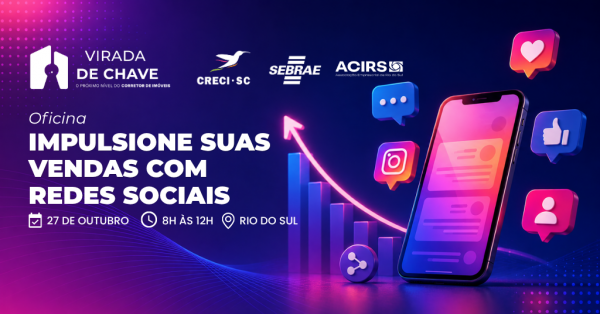Imagem do evento IMPULSIONE SUAS VENDAS COM REDES SOCIAIS, EM RIO DO SUL