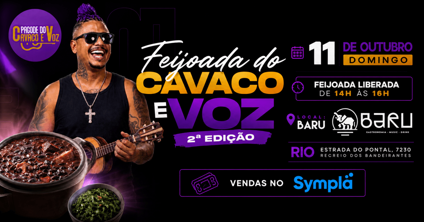 Imagem publicada pela fonte para Cavaco e Voz feijoada 2 edição