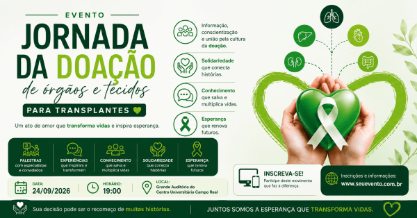 Imagem do evento Jornada da doação de órgãos!