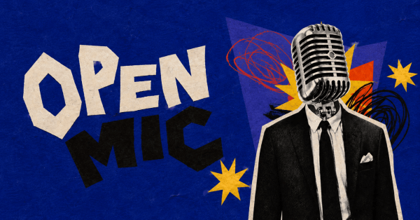 Cartaz do show Noite de Open Mic