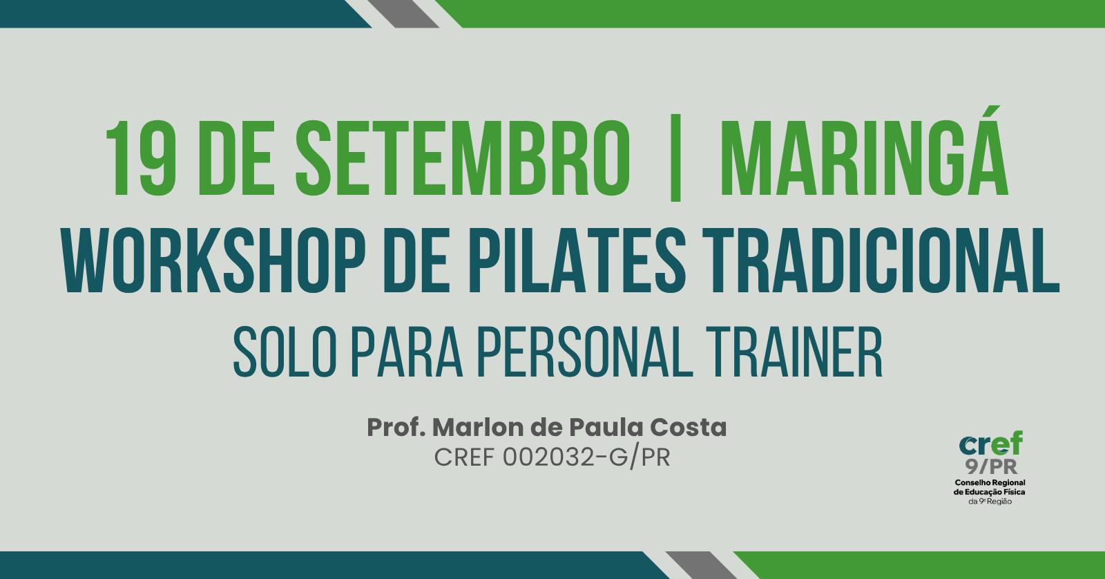 Image for the event: WORKSHOP DE PILATES TRADICIONAL - Solo Para Personal Trainer | MARINGÁ