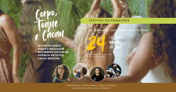 Imagem do evento Corpo, Toque e Cacau - Festival da Primavera