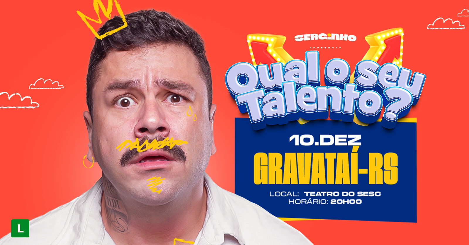 SERGINHO LACERDA em GRAVATAÍ/RS - VIDA DE PAI