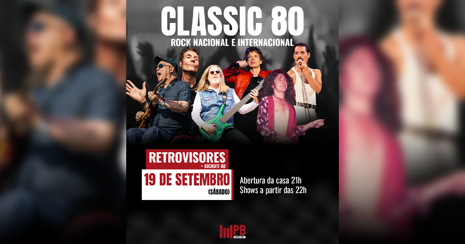 Image for the event: CLASSIC 80 - ROCK NACIONAL E INTERNACIONAL 