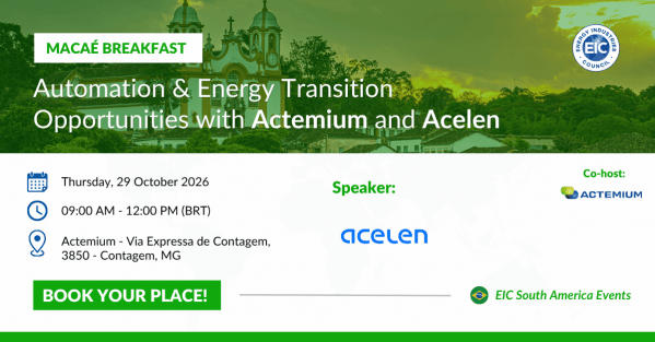 Imagem do evento Minas Gerais Breakfast: Automation & Energy Transition Opportunities with Actemium and Acelen