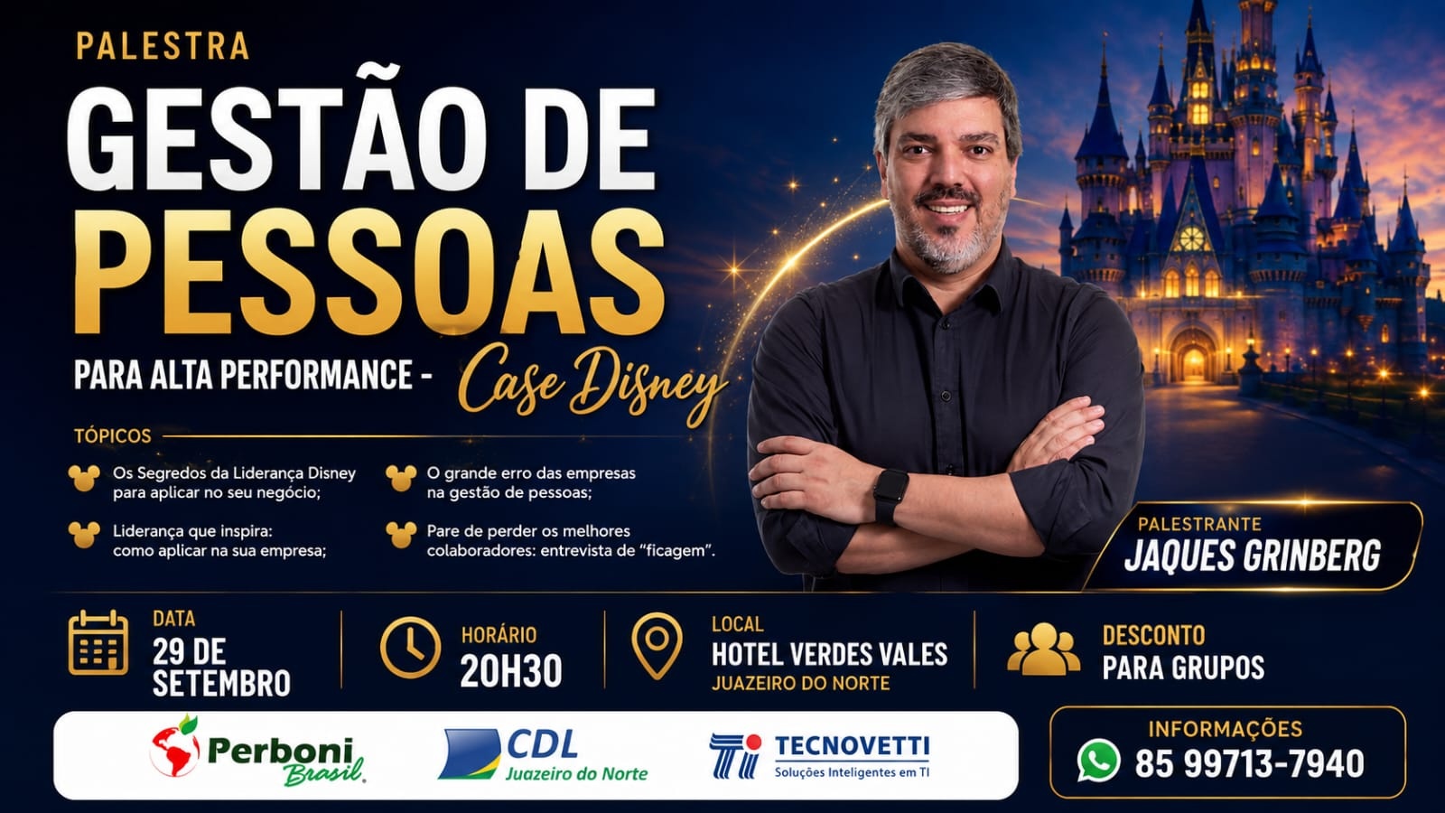 Palestra Gestão de Pessoas para Alta Performance- Case Disney