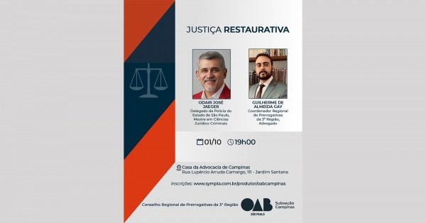 Imagem do evento Justiça Restaurativa