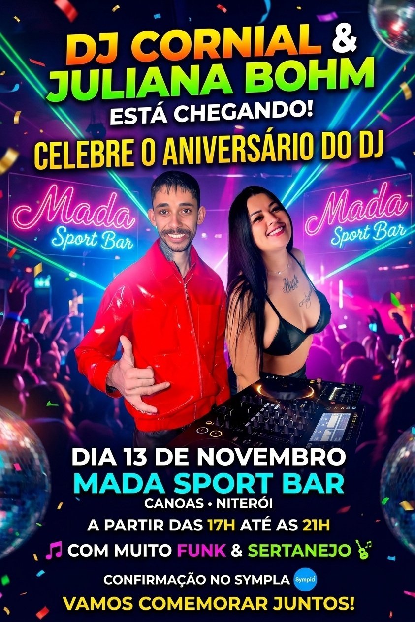 Imagem publicada pela fonte para Aniversário do DJ