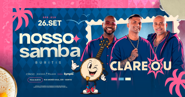 Imagem do evento Nosso Samba convida Clareou - 26/09
