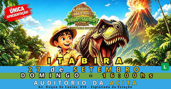 Imagem do evento O GRANDE VALE DOS DINOSSAUROS