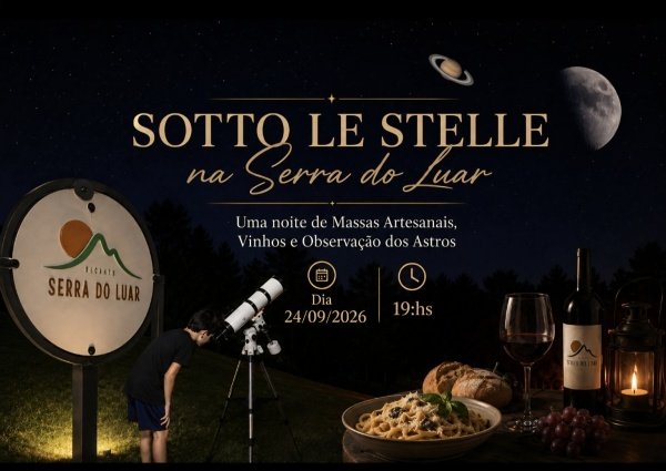 Imagem do evento SOTTO  LE STELLE. Contemplação do Por do Sol, jantar e observação  Astronômicas.
