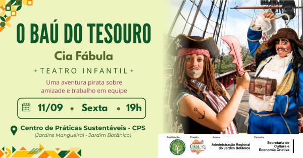Imagem do evento Teatro Infantil - O Baú do Tesouro - JB FEST