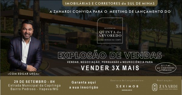 Imagem do evento Meeting de Vendas | Empreendimento Itapeva MG