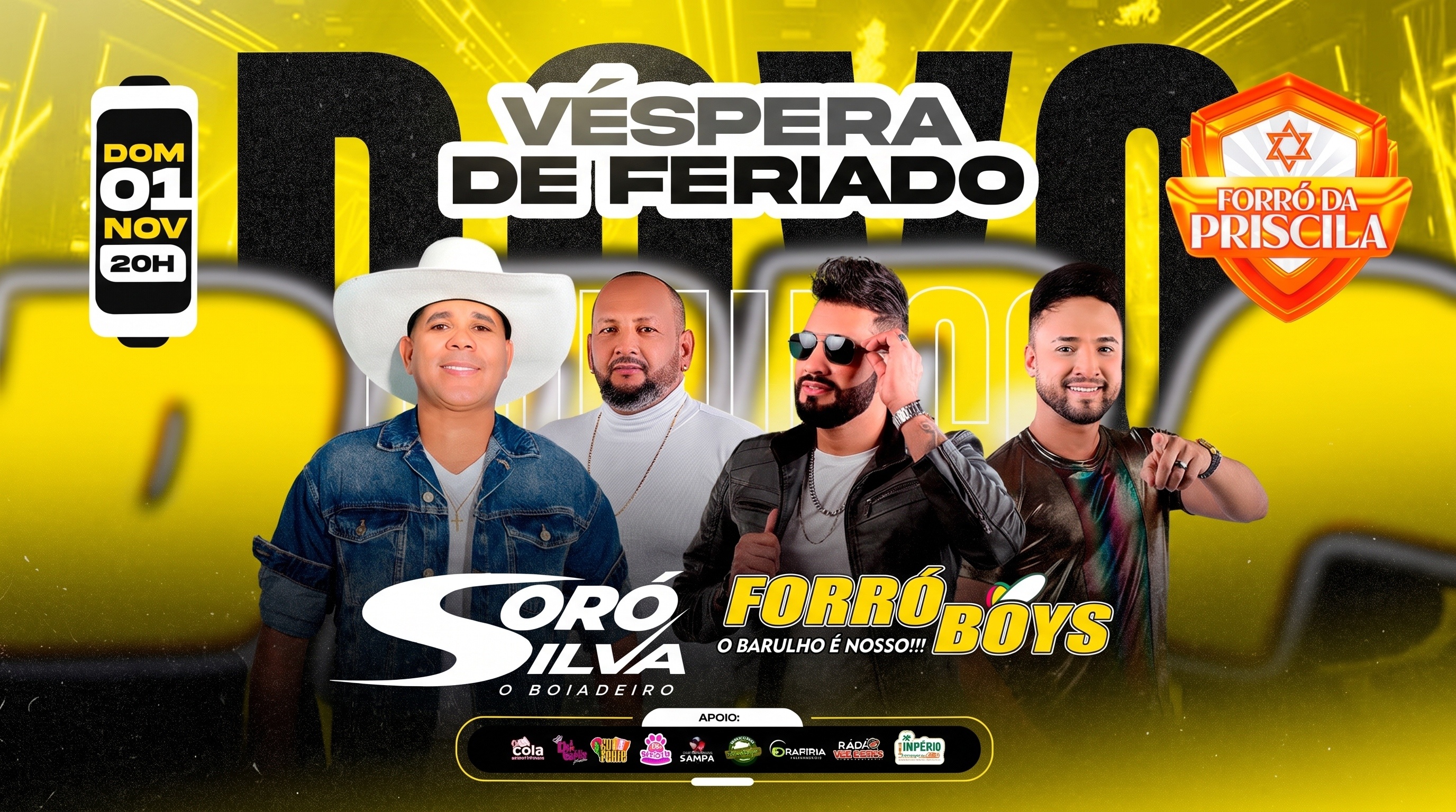 SORÓ SILVA E FORRÓ BOYS NO FORRÓ DA PRISCILA - São Paulo, SP