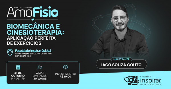 Imagem do evento Amofisio: Biomecânica e Cinesioterapia - Aplicação Perfeita de Exercícios