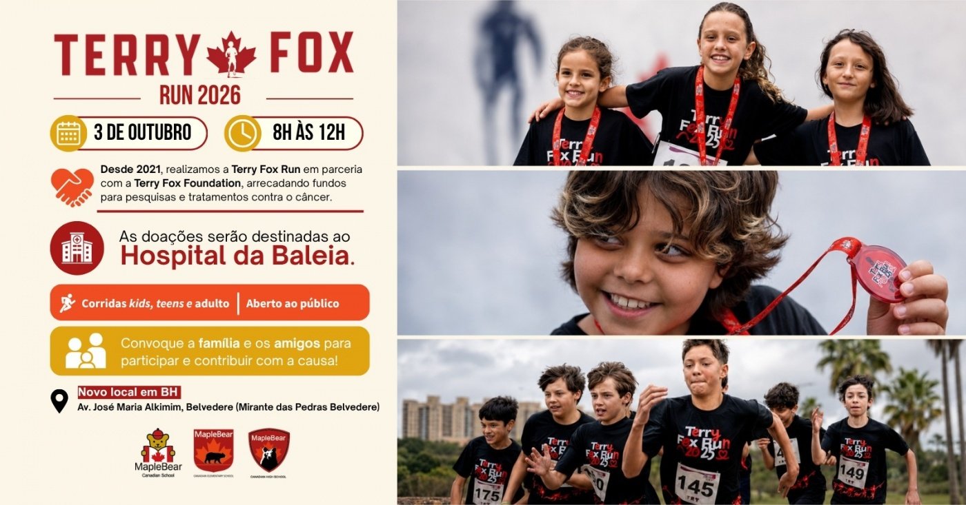 TERRY FOX RUN 2026 - MAPLE BEAR BH /NOVA LIMA