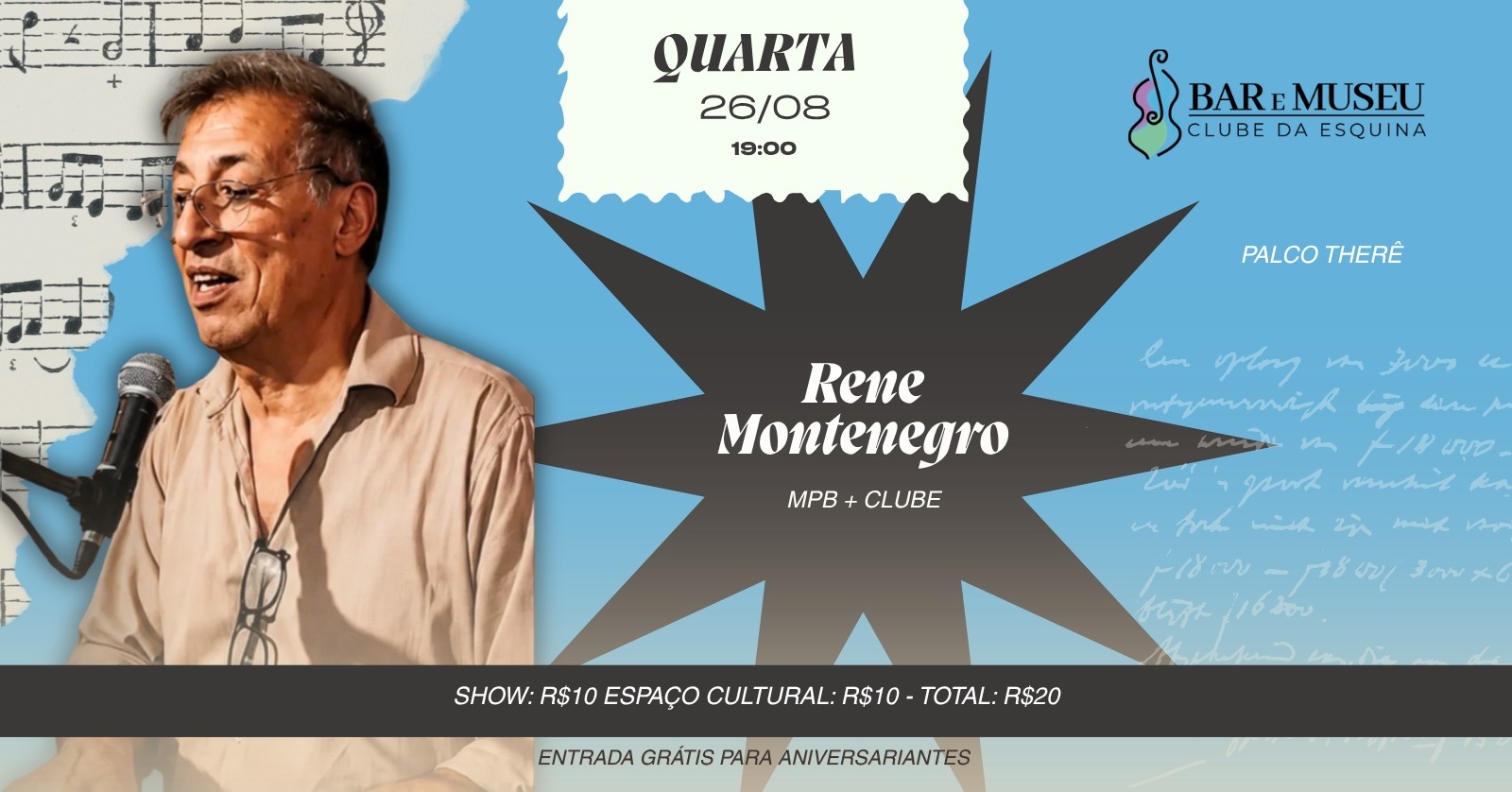 SHOW - RENE MONTENEGRO - CLUBE DA ESQUINA