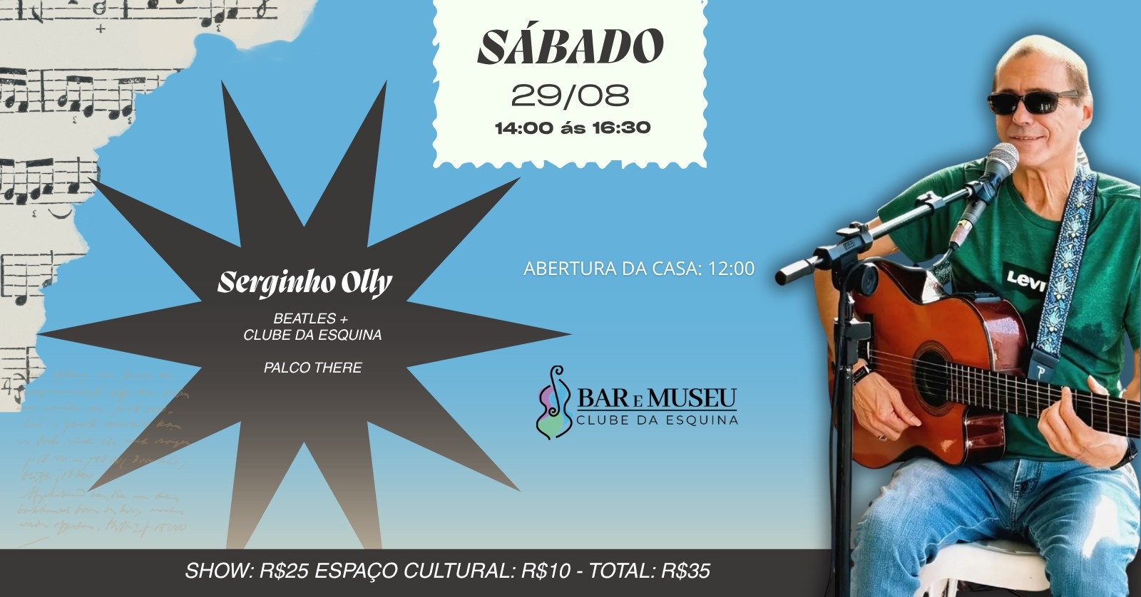 SHOW DE SERGINHO OLLY - BEATLES E CLUBE DA ESQUINA