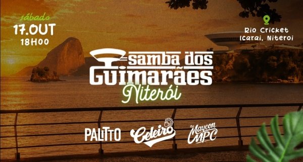 Imagem do evento Samba dos Guimarães Niterói - Palitto e Celeiro Samba Clube