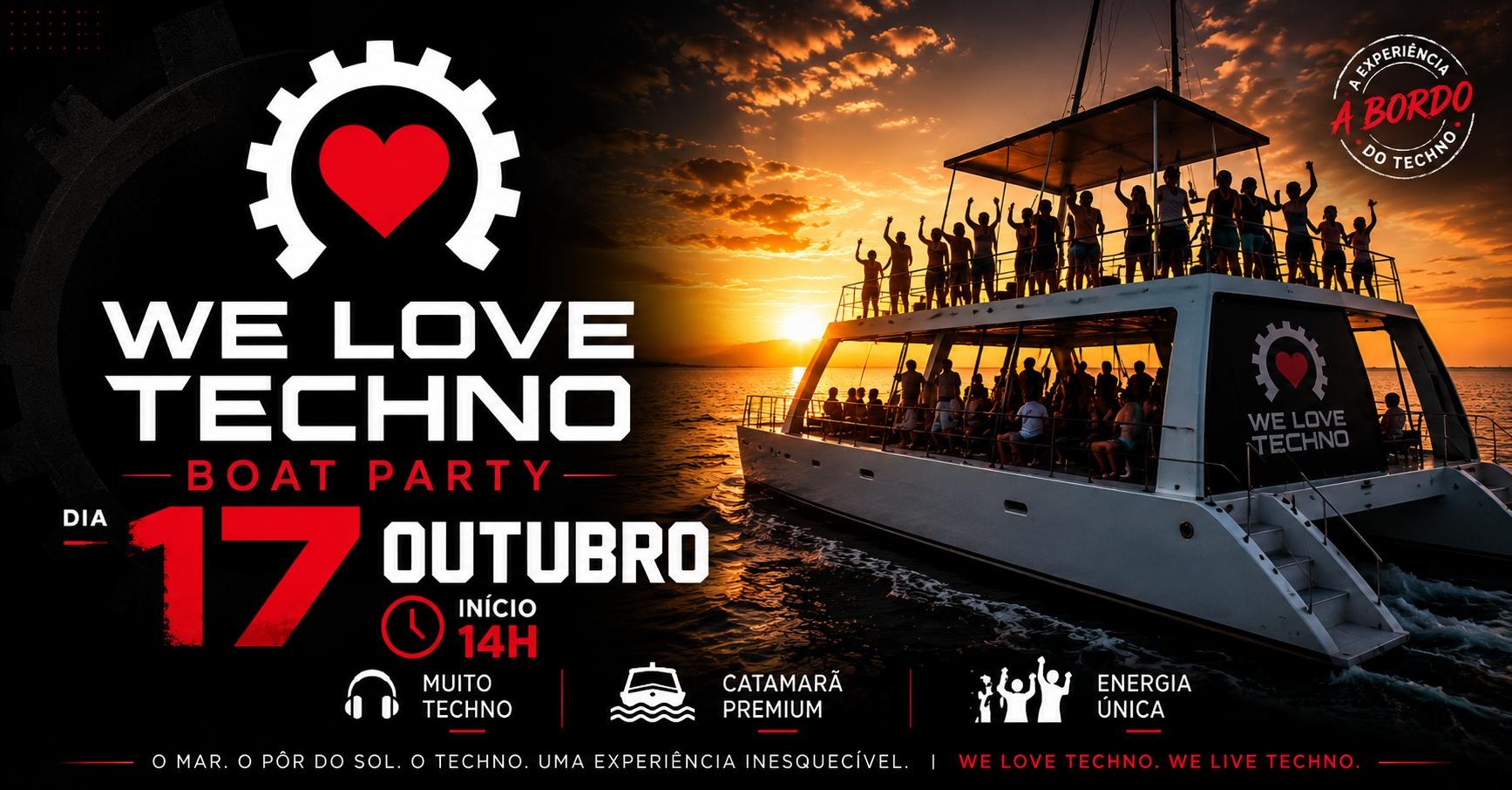 Capa do evento: We Love Techno boat party  edição 4