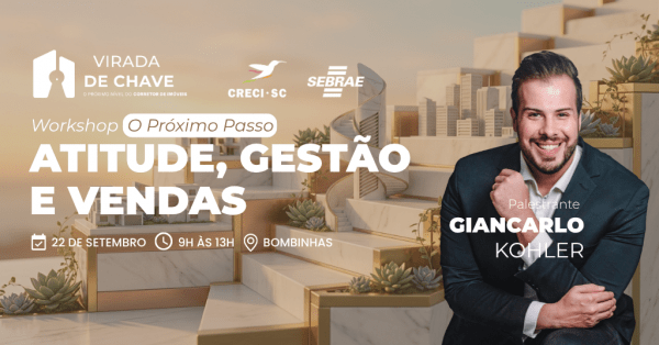 Imagem do evento WORKSHOP ATITUDE, GESTÃO E VENDAS: O PRÓXIMO PASSO, COM GIANCARLO KOHLER