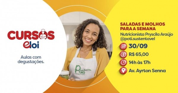 Imagem do evento SALADAS E MOLHOS PARA SEMANA