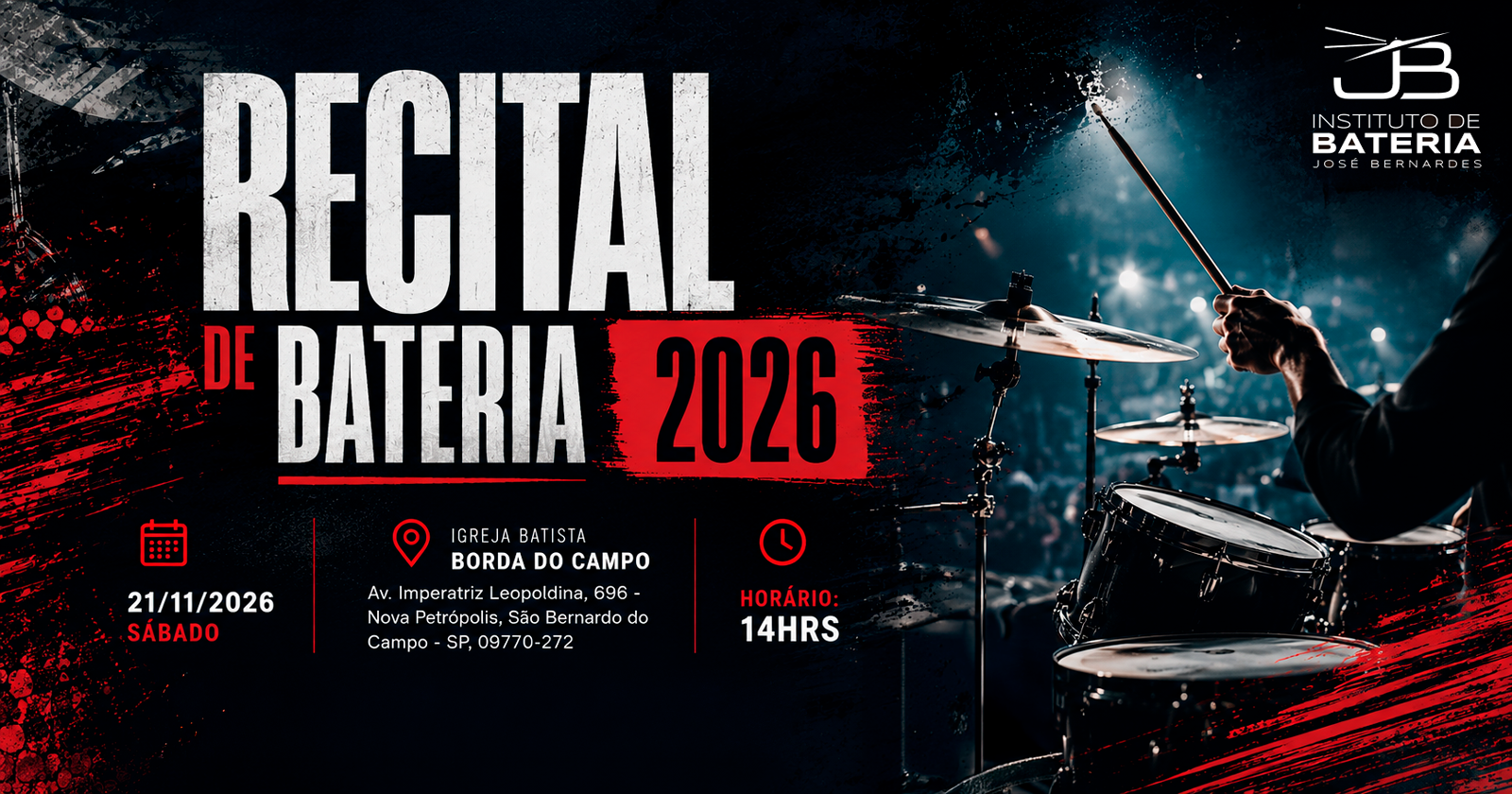 Recital de Bateria - Instituto de Bateria José Bernardes